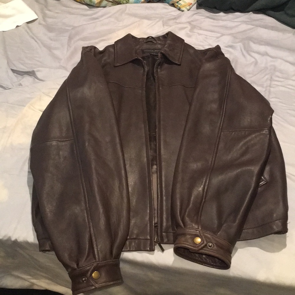 Golden bear leather jacket “The Bartlett”